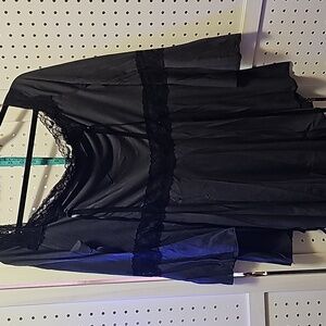 Plus size Ladies Black and grey Top